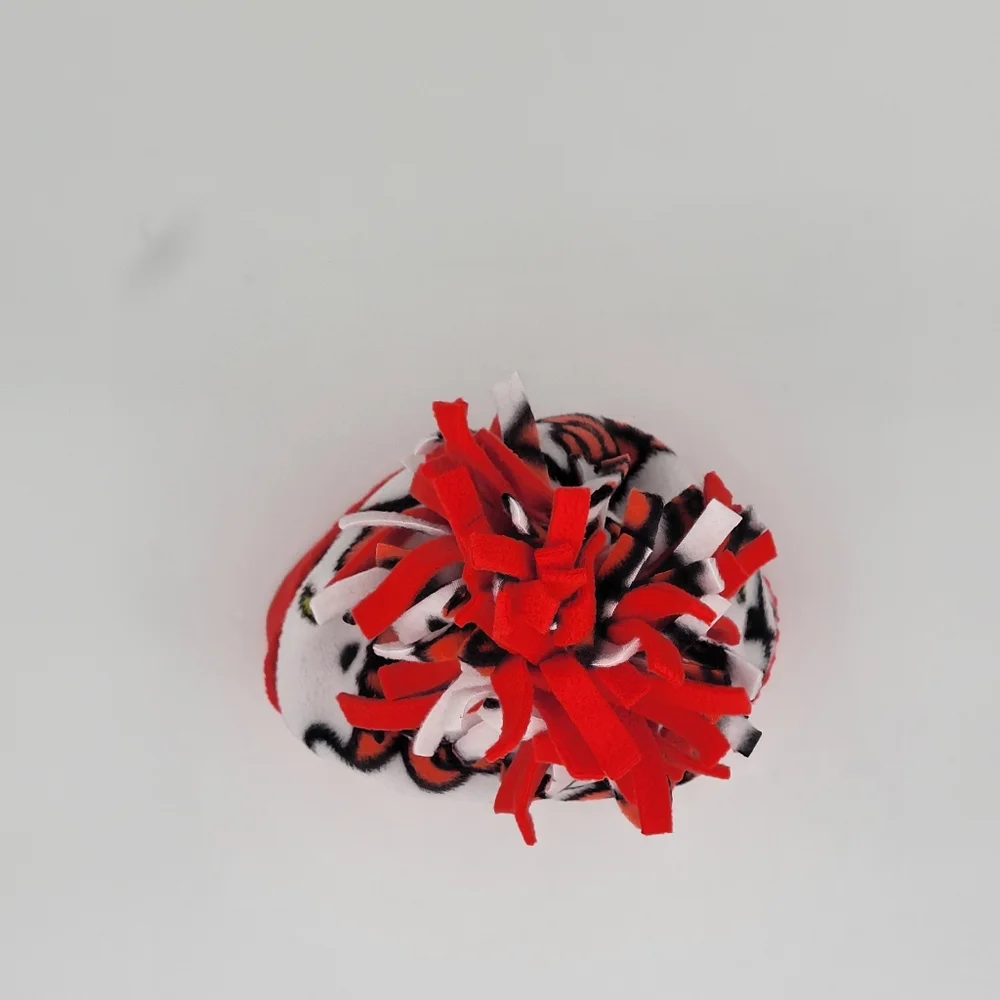 Handmade Fabulous Fleece Kids Winter Hat Kitty Print Accessories .
